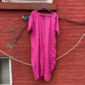 Rachel Craven 3/4 sleeve Linen Cocoon Dress